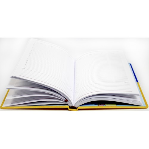 Щоден. А5 "Economix" недат. Vivela жовто-блакитний, з тисненням "Герб" №E22062-99(20)