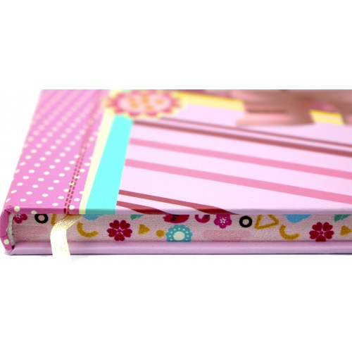 Блокнот А5 80арк. лін. "Звірята" об'ємний,на гумці №JZ85014(16)