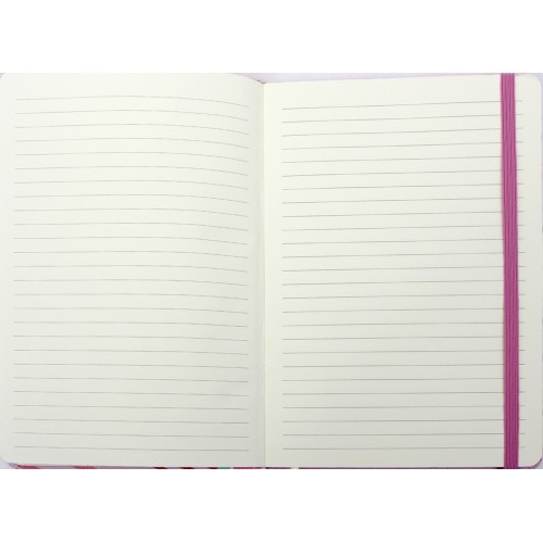 Блокнот А5 80арк. лін. "Звірята" об'ємний,на гумці №JZ85014(16)