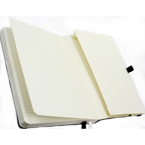 Блокнот В6 96арк. кліт. карт. "Partner Soft Skin" темно-зелений №8616-23-A/Axent/(18)(36)