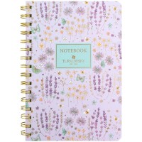 Блокнот пруж. А5 80арк. кліт. тв. обкл. "Turnowsky.Morning Dew 2" №8470-14-A-TR/Axent/(12)