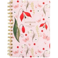 Блокнот пруж. А5 80арк. кліт. тв. обкл. "Turnowsky.Secret Garden 1" №8473-1-A-TR/Axent/