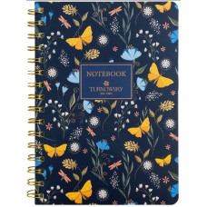 Блокнот пруж. А5 80арк. кліт. тв. обкл. "Turnowsky.Secret Garden 3" №8473-3-A-TR/Axent/