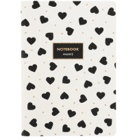 Блокнот А5 60арк. кліт. карт. Black&White №8710-7-A/Axent/