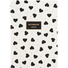 Блокнот А5 60арк. кліт. карт. Black&White №8710-7-A/Axent/