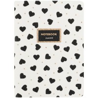 Блокнот А6 60арк. кліт. карт. Black&White №8711-7-A/Axent/(24)