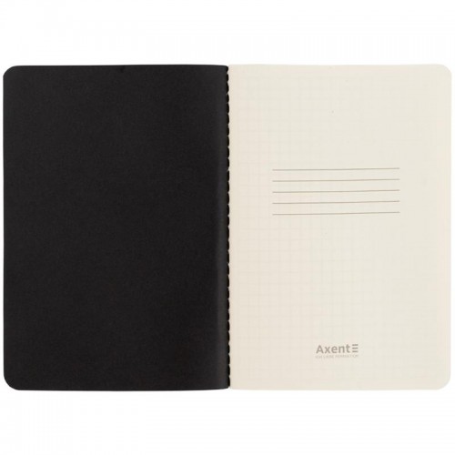 Блокнот А6 60арк. кліт. карт. Black&White №8711-7-A/Axent/(24)