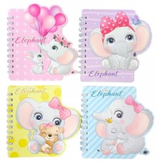 Блокнот пруж. А6 60арк. "Слоник" №95500WB(24)