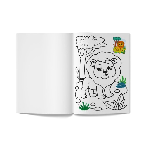 Книга А5 "Кольорованка. Зоопарк" №6239/Кристал Бук/(50)