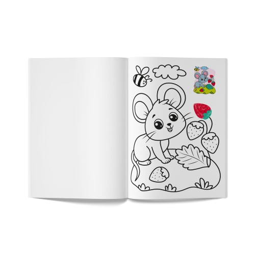 Книга А5 "Кольорованка. Тваринки" №6215/Кристал Бук/(50)