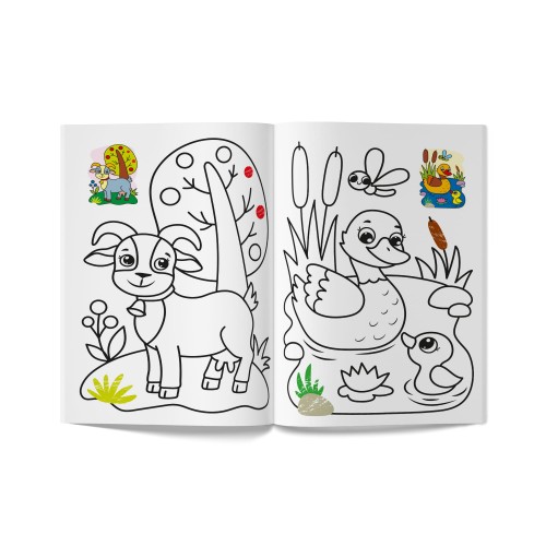 Книга А5 "Кольорованка. Ферма" №6222/Кристал Бук/(50)