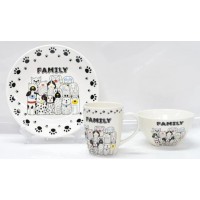 Сервіз дитячий керам. 3предм. "Ardesto Family" №AR3457DS(6)