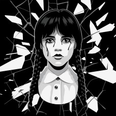 Картини по номерах "Santi" Wednesday. Gift 40х40см, LED підсвітка №955075