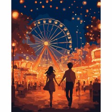 Картини по номерах "Santi" Перше побачення 40х50см, LED підсвітка №956645