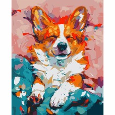 Картини по номерах "Santi" Улюблений коргі 40х50см №955747