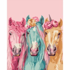 Картини по номерах "Santi" Казкові коні 40х50см №955767