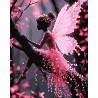 Картини по номерах "Santi" Мила фея 40х50см LED підсвітка №956659
