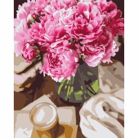 Картини по номерах "Santi" Півонії та ранок 40х50см №955762