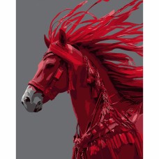 Картини по номерах "Santi" Червоний кінь 40х50см №955768