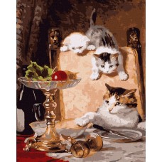 Картини по номерах акрил. "Прихильники сиру" 40х50см №KHO4329/Ідейка/