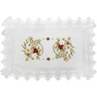 Великодня серветка "Крашанки в кошику" прямокут. 48х33см №30352