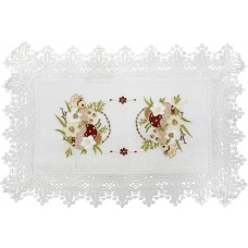 Великодня серветка "Крашанки в кошику" прямокут. 48х33см №30352