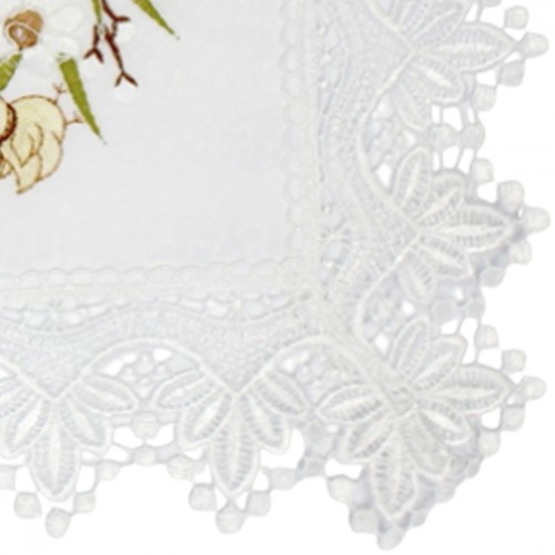 Великодня серветка "Крашанки в кошику" прямокут. 48х33см №30352