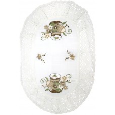 Великодня серветка "Паска в кошику" овал. 48х31см №60262с-2(12)