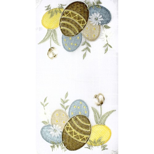 Великодня серветка "Крашанки" овал. 48х31см №50467(12)