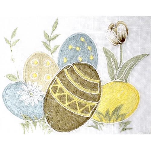 Великодня серветка "Крашанки" овал. 48х31см №50467(12)