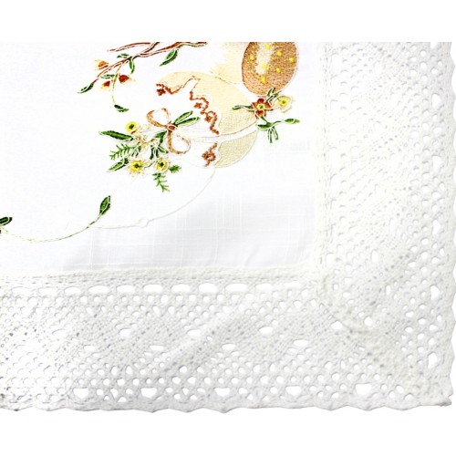 Великодня серветка "Паска з котиками" прямок. 62х44см №10345