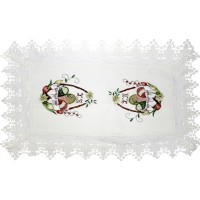 Великодня серветка "Христос Воскрес,крашанки в кошику" прямок. 62х44см №81357