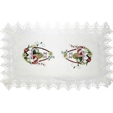 Великодня серветка "Христос Воскрес,крашанки в кошику" прямок. 62х44см №81357