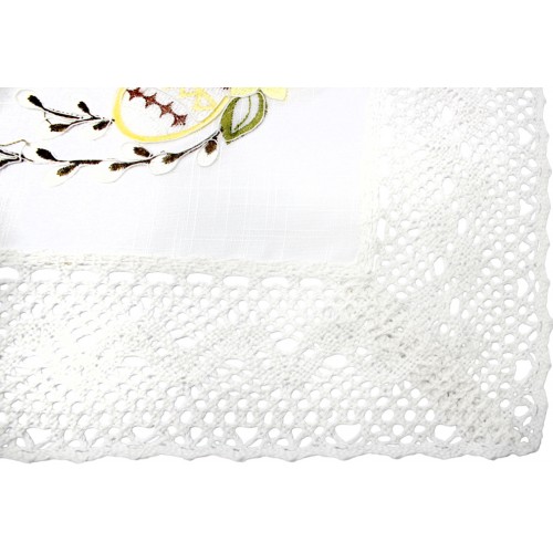 Великодня серветка "Крашанки в квітах" прямок. 62х44см №81527