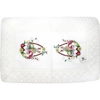 Великодня серветка "Христос Воскрес,крашанки в кошику" прямок. 62х44см №3589-200