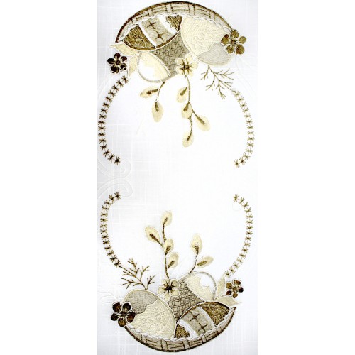 Великодня серветка "Крашанки з котиками" прямок. 62х44см №81386