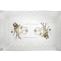 Великодня серветка "Христос Воскрес,паска з котиками" прямок. 62х44см №43255