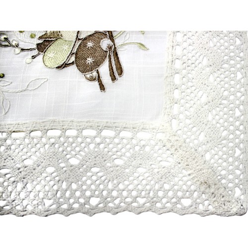 Великодня серветка "Христос Воскрес,паска з котиками" прямок. 62х44см №43255