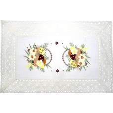 Великодня серветка "Крашанки в кошику" прямок. 62х44см №43256