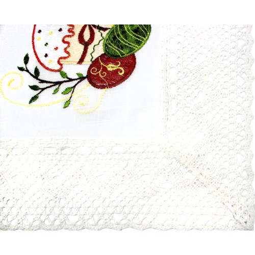 Великодня серветка "Христос Воскрес,паска з крашанками" прямок. 62х44см №50469