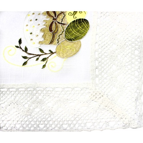 Великодня серветка "Христос Воскрес,паска з крашанками" прямок. 62х44см №50465