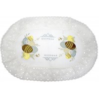 Великодня серветка "Крашанка" овальн. 62х44см №50467