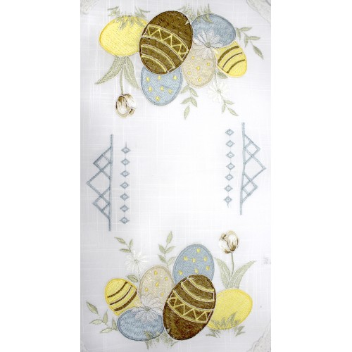 Великодня серветка "Крашанка" овальн. 62х44см №50467