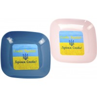 Тарілка пласт. з малюнком №БП-155