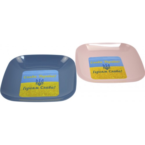 Тарілка пласт. з малюнком №БП-155