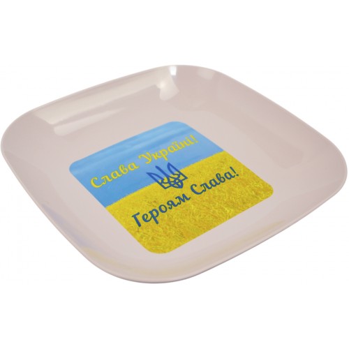 Тарілка пласт. з малюнком №БП-155