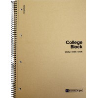 Коледж-блок А4+ 80арк. кліт. "Student" крафт,кремовий блок №A4-080-6719K/Школярик/(4)(36)