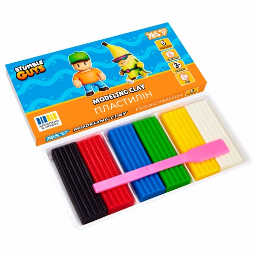 Пластилін "Yes" Stumble Guys 6 кольор. 120гр №540725(40)