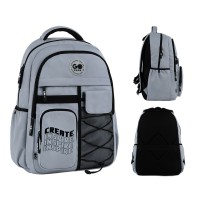 Рюкзак "GoPack" Education 2від. 5карм. сірий №GO26-184L-2(10)