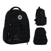 Рюкзак "GoPack" Education 2від. 5карм. чорний №GO26-184L-3(10)